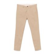 Beige Katoenmix Slim Fit Broek Nine In The Morning , Beige , Heren