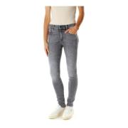 Mid Waist Skinny Fit Jeans G-star , Gray , Dames