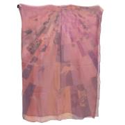 Pre-owned Silk scarves Hermès Vintage , Pink , Dames