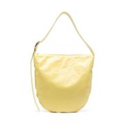 Gepolijste leren tas Jil Sander , Yellow , Dames