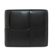 Pre-owned Leather wallets Bottega Veneta Vintage , Black , Dames