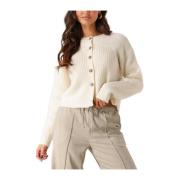 Elegant Ecru Vest voor Vrouwen Moss Copenhagen , Beige , Dames