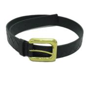 Pre-owned Leather belts Bottega Veneta Vintage , Black , Dames