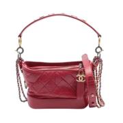 Pre-owned Leather chanel-bags Chanel Vintage , Red , Dames