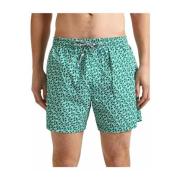 Abstract Groen en Wit Badkleding Pepe Jeans , Green , Heren