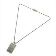 Pre-owned Silver necklaces Louis Vuitton Vintage , Gray , Dames