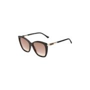 Bruine Plastic Zonnebril Jimmy Choo , Brown , Dames