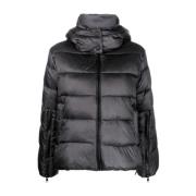 Elegante Zwarte Puffer Donsjas Twinset , Black , Dames