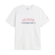 Biologisch katoenen T-shirt met Planet B Claim Ecoalf , White , Heren