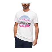 Great Outdoors T-shirt Superdry , White , Heren