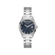 Zilver Roestvrij Staal Quartz Analoog Horloge Guess , Gray , Dames