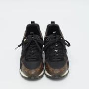 Pre-owned Coated canvas sneakers Louis Vuitton Vintage , Black , Dames