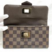 Pre-owned Canvas wallets Louis Vuitton Vintage , Brown , Dames