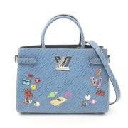 Pre-owned Leather handbags Louis Vuitton Vintage , Blue , Dames