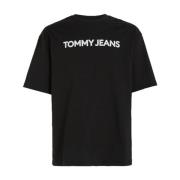 Gedurfde Klassieke Tee Tommy Hilfiger , Black , Heren