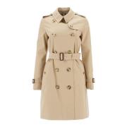 Regenbestendige Katoenen Trenchcoat Burberry , Beige , Dames