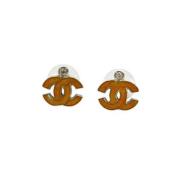 Pre-owned Metal chanel-jewelry Chanel Vintage , Orange , Dames