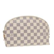 Pre-owned Canvas pouches Louis Vuitton Vintage , White , Dames