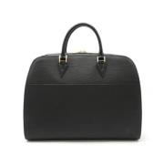 Pre-owned Leather handbags Louis Vuitton Vintage , Black , Dames