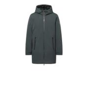 Parka met rits en verstelbare capuchon Ecoalf , Green , Heren