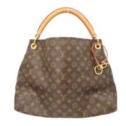 Pre-owned Canvas handbags Louis Vuitton Vintage , Brown , Dames