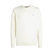 Luxe Crew Neck Cashmere Sweater Tommy Hilfiger , Beige , Heren