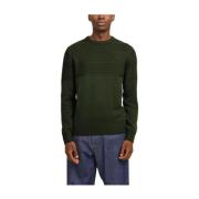 Groene Crew Neck Jersey Gebreid Jack & Jones , Green , Heren