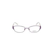 Paarse plastic montuurbril met wijzerplaat Guess , Purple , Unisex