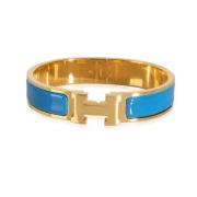 Pre-owned Metal bracelets Hermès Vintage , Blue , Dames