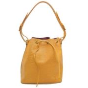 Pre-owned Leather louis-vuitton-bags Louis Vuitton Vintage , Yellow , ...