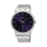 Zilver Staal Premier Quartz Analoog Horloge Seiko , Gray , Heren