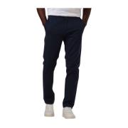 Navy Stretch Katoen Chino Broek Scotch & Soda , Blue , Heren