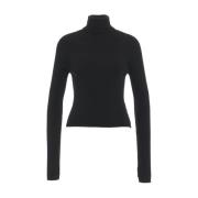 Zwarte Gebreide Kleding Aw24 voor Vrouwen Crush , Black , Dames