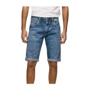 Denim Bermuda Shorts voor de zomer Pepe Jeans , Blue , Heren