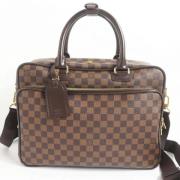 Pre-owned Canvas briefcases Louis Vuitton Vintage , Brown , Dames