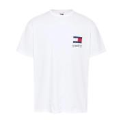 Grappig Novelty Tee met Frisse Visuele Details Tommy Hilfiger , White ...