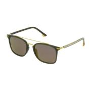 Metalen Frame Zonnebril met Bescherming Police , Green , Unisex