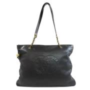 Pre-owned Leather chanel-bags Chanel Vintage , Black , Dames