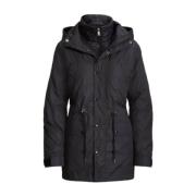 Zwarte Geïsoleerde Puffer Donsjas Polo Ralph Lauren , Black , Dames