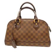 Pre-owned Canvas handbags Louis Vuitton Vintage , Brown , Dames