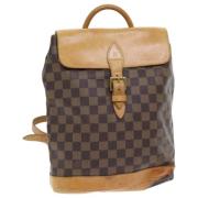 Pre-owned Canvas backpacks Louis Vuitton Vintage , Brown , Dames