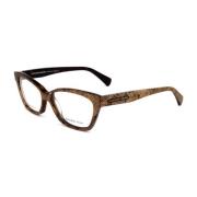 Gouden Acetaatframes met wijzerplaat Alexander McQueen , Yellow , Dame...