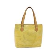 Pre-owned Leather handbags Louis Vuitton Vintage , Yellow , Dames