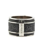 Pre-owned Metal rings Louis Vuitton Vintage , Black , Dames