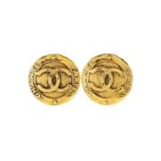 Pre-owned Fabric chanel-jewelry Chanel Vintage , Yellow , Dames