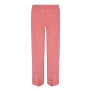 Roze Lurex Elastische Taille Broek Circus Hotel , Pink , Dames