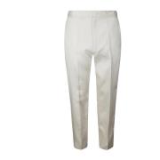 Origami Zijde Wollen Broek Setchu , White , Dames