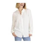 Witte Lange Mouwen Overhemd NAF NAF , White , Dames