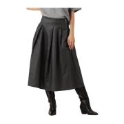 Grijze Bedrukte Midi Rok Copenhagen Muse , Gray , Dames