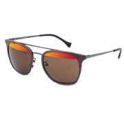 Bruine Metalen Zonnebril UV-Filter 2 Police , Brown , Unisex